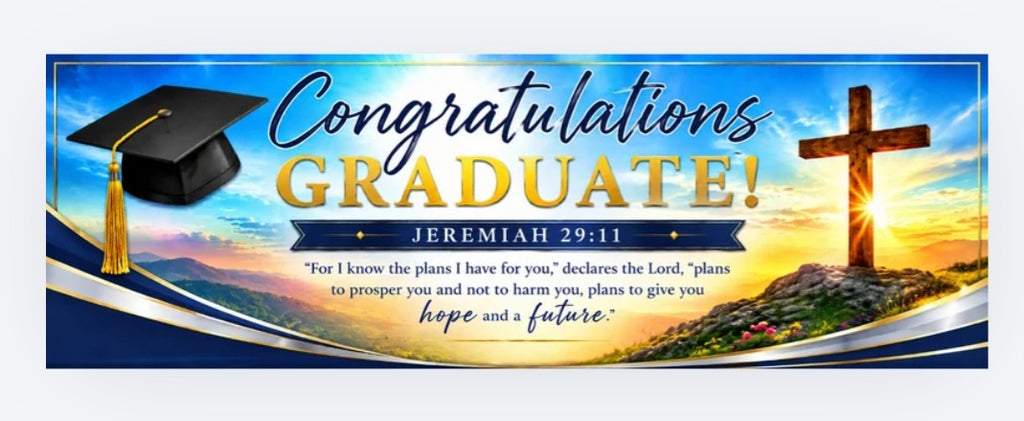 Christian Graduation Banner