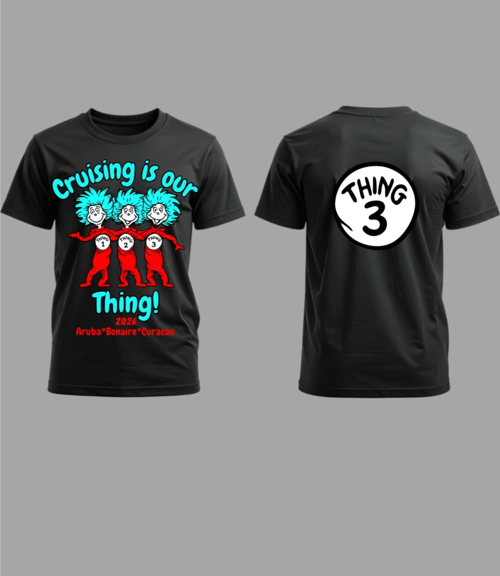 Carnival Cruise line family/group Dr Seuss Breakfast T-shirts