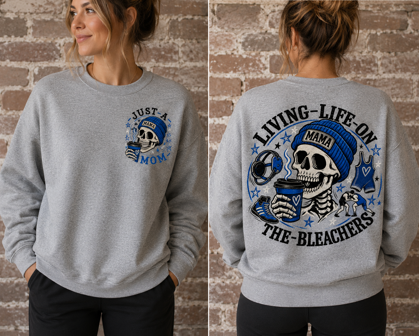 Bleacher Mom Wrestling sweatshirt