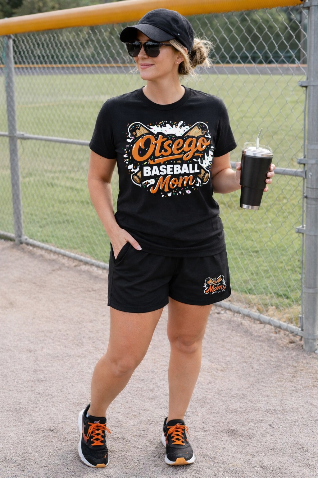 Otsego GameDay Mom shorts